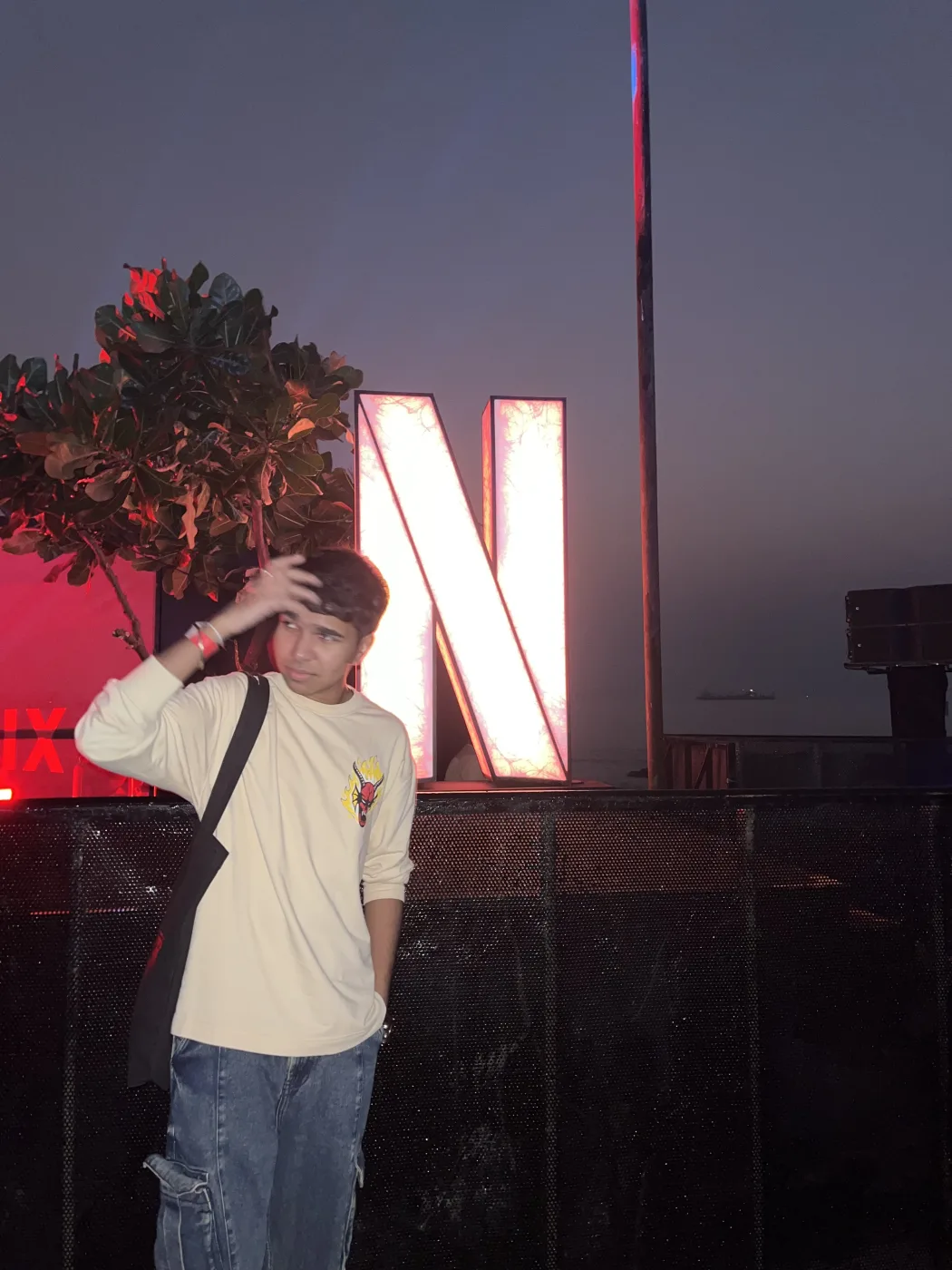 Soham in a close-up portrait